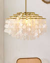 WOMO Tiered Capiz Round Chandelier-WM2346 thumbnail