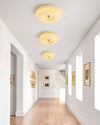 WOMO Round Milk Glass Flush Mount Ceiling Light-WM1134 thumbnail
