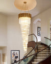 WOMO Gold Cascading Crystal Chandelier-WM2185d thumbnail