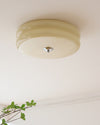 WOMO Round Cream Glass Flush Mount Ceiling Light-WM1132 thumbnail