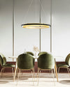 WOMO Black and Gold Ring LED Chandelier-WM2119a thumbnail