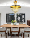 WOMO Tiered Gold Crystal Chandelier-WM2745 thumbnail