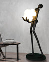 WOMO Sculptural Glass Globe Floor Lamp-WM7083 thumbnail