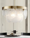 WOMO Round Textured/Seeded Glass Chandelier-WM2741 thumbnail