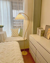WOMO Pleated Gooseneck Floor Lamp-WM7119 thumbnail
