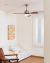 WOMO Silver and Walnut Ceiling Fan Lamp - WM5149 thumbnail