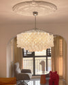 WOMO Tiered Capiz Round Chandelier-WM2346 thumbnail