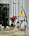 WOMO Hanging Wood Floor Lamp with Table-WM7130 thumbnail