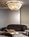 WOMO Bowl Fringe Flush Mount Ceiling Light-WM1137 thumbnail