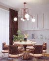 WOMO Glass Globe Arm Chandelier-WM2522 thumbnail