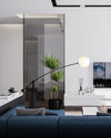 WOMO Glass Globe Cantilever Floor Lamp-WM7129 thumbnail