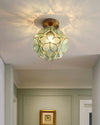 WOMO Tiffany Floral Ceiling Light-WM1128 thumbnail