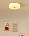 WOMO Round Cream Glass Flush Mount Ceiling Light-WM1132 thumbnail