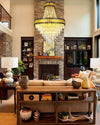 WOMO Tiered Gold Crystal Chandelier-WM2745 thumbnail
