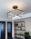 WOMO Tiered Hexagon Led Chandelier-WM2463 thumbnail