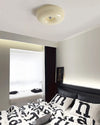 WOMO Round Milk Glass Flush Mount Ceiling Light-WM1134 thumbnail