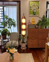 WOMO Modern Wood Oval Floor Lamp-WM7080 thumbnail