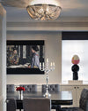 WOMO Bowl Fringe Flush Mount Ceiling Light-WM1137 thumbnail