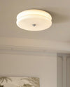 WOMO Round Cream Glass Flush Mount Ceiling Light-WM1132 thumbnail