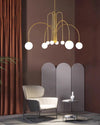 WOMO Glass Globe Arm Chandelier-WM2522 thumbnail