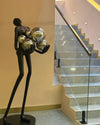 WOMO Sculptural Glass Globe Floor Lamp-WM7083 thumbnail