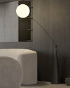 WOMO Glass Globe Cantilever Floor Lamp-WM7129 thumbnail