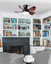 WOMO Modern Farmhouse Small Ceiling Fan Lamp-WM5046 thumbnail