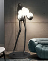 WOMO Sculptural Glass Globe Floor Lamp-WM7083 thumbnail