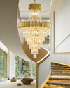 WOMO Tiered Tapered Crystal Chandelier-WM2699 thumbnail