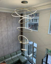 WOMO Gold Tiered Circular Chandelier-WM2758 thumbnail