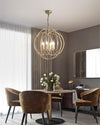 WOMO Gold Orb Cage Chandelier-WM2593 thumbnail