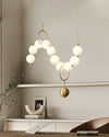 WOMO Pearl Brass Globe Dining Room Chandelier-WM2102c thumbnail