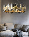 WOMO Gold Crystal Round Chandelier-WM2779 thumbnail