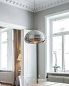 WOMO Silver Fluted Dome Pendant Light-WM2660 thumbnail