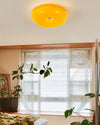 WOMO Round Milk Glass Flush Mount Ceiling Light-WM1134 thumbnail
