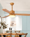 WOMO 3 Wood Blade Ceiling Fan Lamp - WM5174 thumbnail