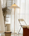 WOMO Rattan Fabric Cone Floor Lamp-WM7095 thumbnail