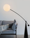 WOMO Glass Globe Cantilever Floor Lamp-WM7129 thumbnail