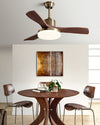 WOMO Gold Wood Ceiling Fan with Bright Light - WM5171 thumbnail