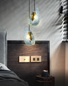 WOMO Peacock Blue Art Glass Chandelier-WM2213 thumbnail