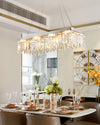 WOMO Rectangular Silver Crystal Chandelier-WM2702 thumbnail