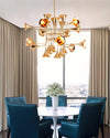 WOMO Gold Trumpet Art Deco Chandelier-WM2614 thumbnail