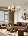 WOMO Fabric Shaded Chandelier-WM2954 thumbnail