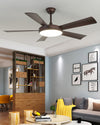 WOMO 5 Blade Mid Century Modern Ceiling Fan Lamp-WM5113 thumbnail
