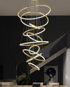 WOMO Gold Tiered Circular Chandelier-WM2758 thumbnail
