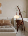 WOMO Flying Saucer Tripod Wood Floor Lamp-WM7136 thumbnail