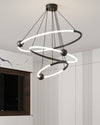 WOMO Tiered Circular Led Brass Chandelier-WM2342 thumbnail