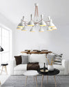 WOMO Adjustable Shaded Chandelier-WM2528 thumbnail