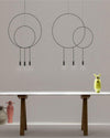 WOMO Staggered Black Ring Pendant Light-WM2609 thumbnail