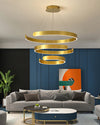 WOMO Gold Tiered Ring Chandelier-WM2916 thumbnail